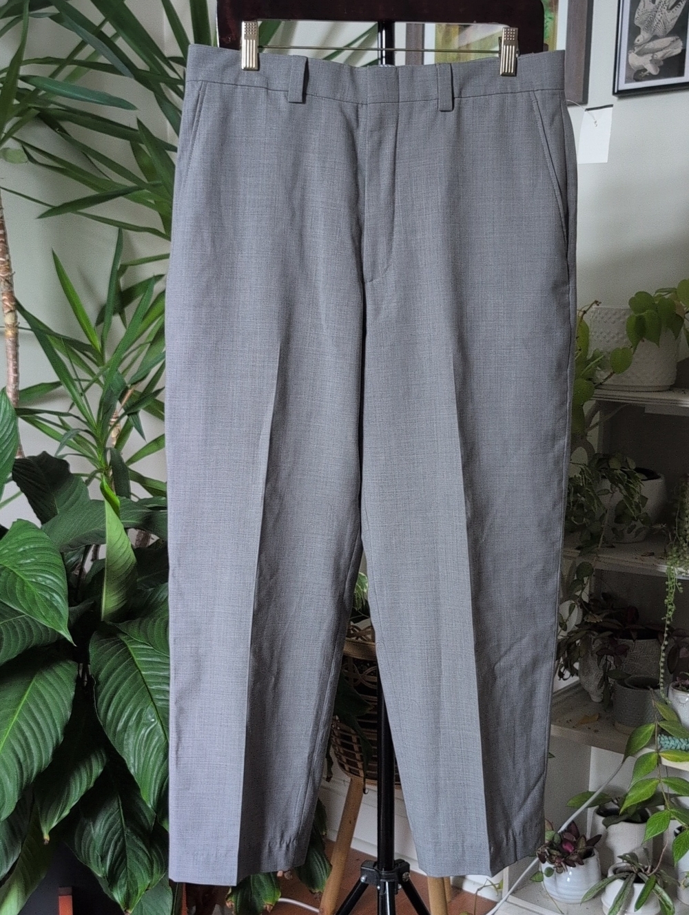 NWOT Lands' End Men's Gray Wool Dress Pants